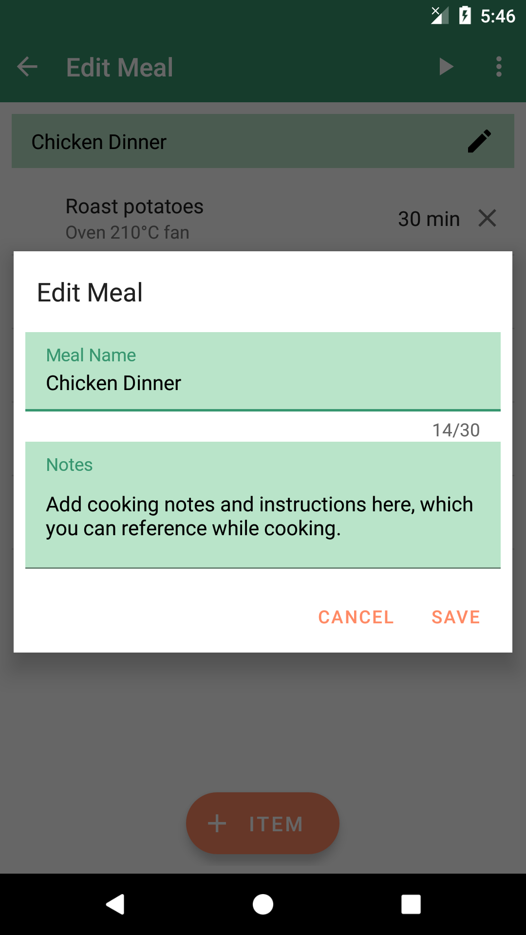 Cooking Timer screenshot