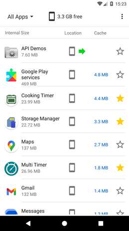 Storage Manager screenshot