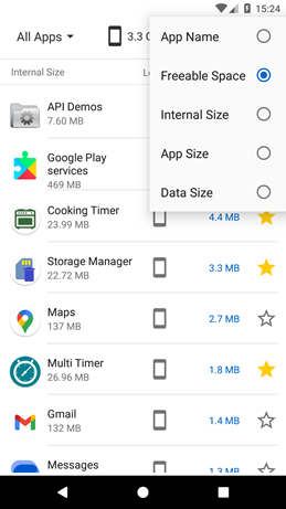 Storage Manager screenshot